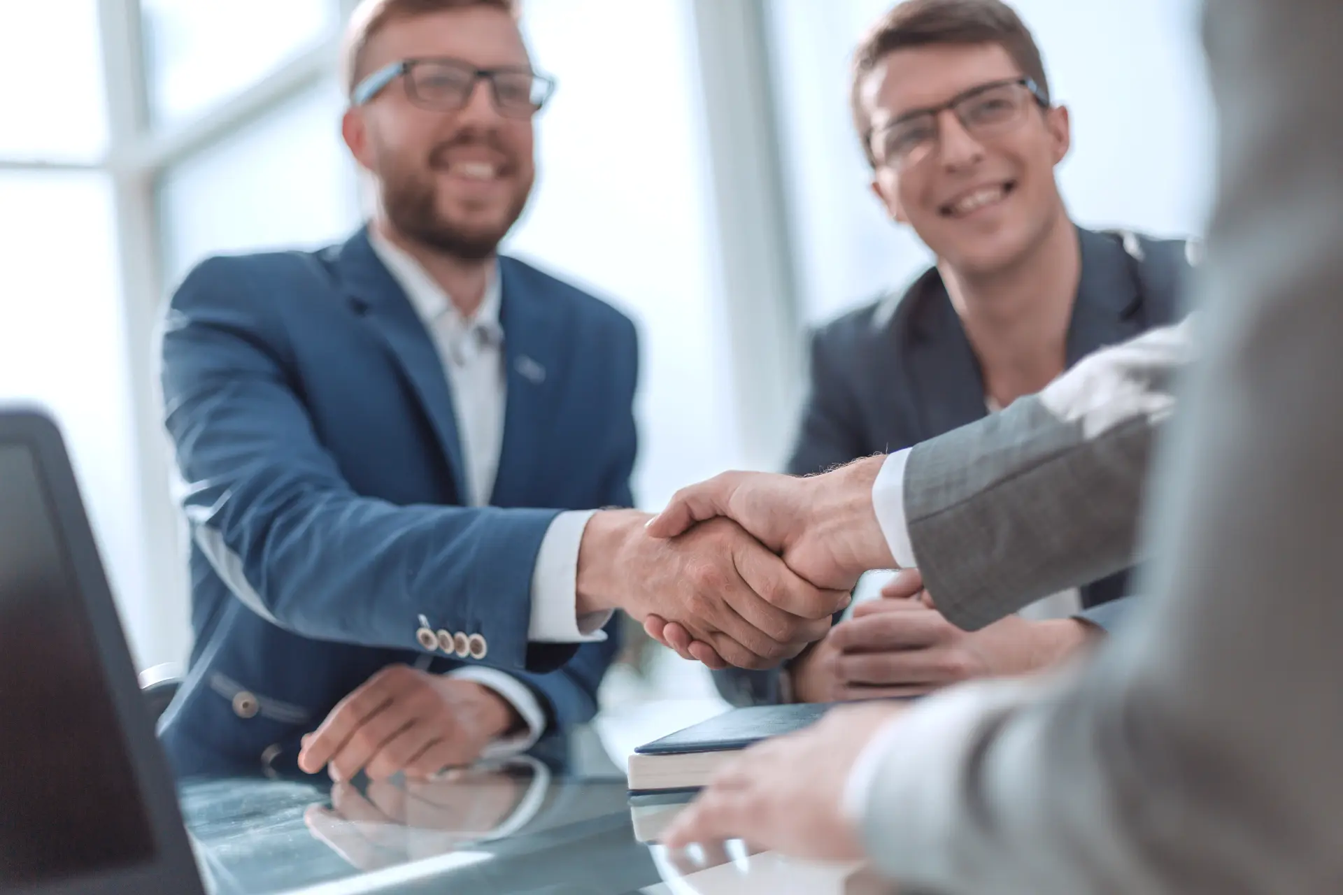 Business networking meeting image