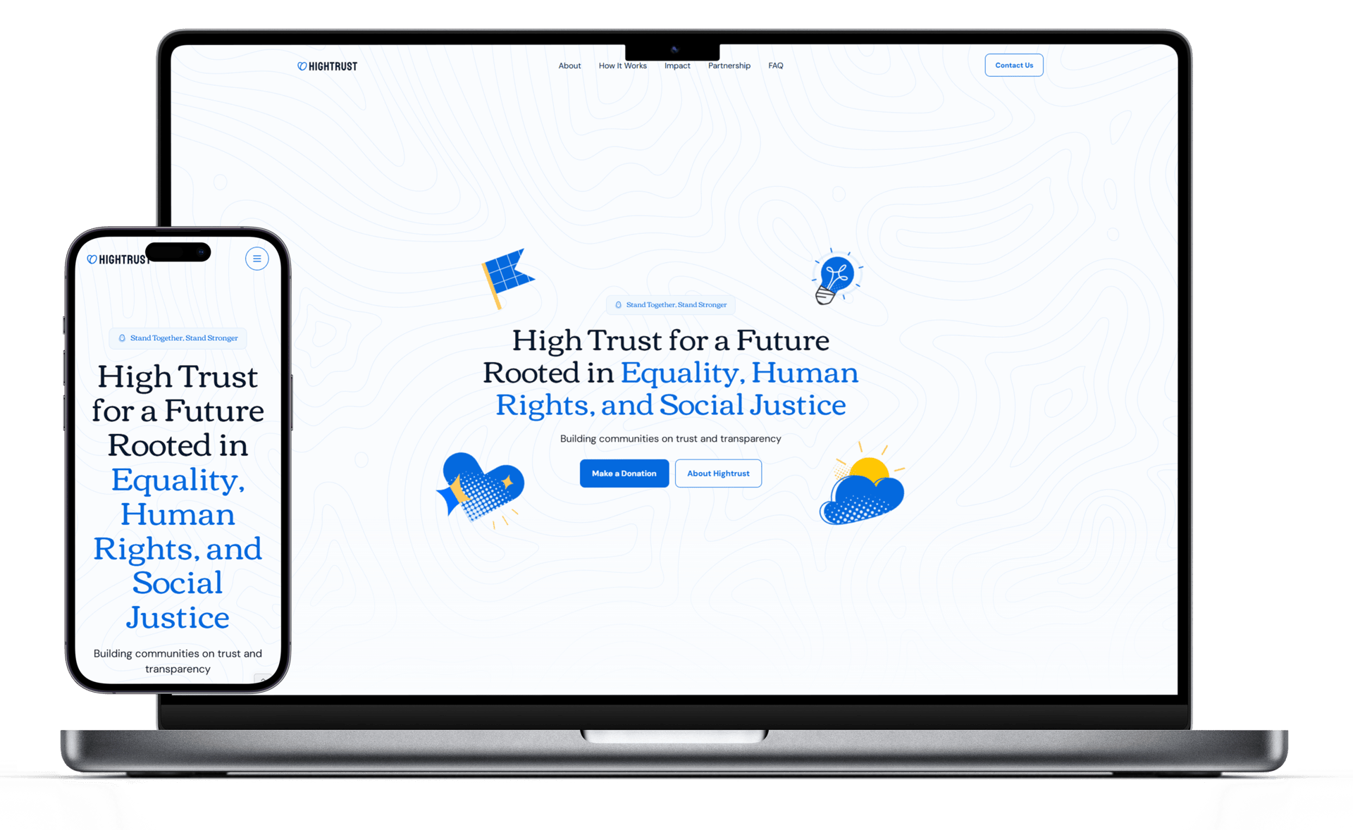 Garrison Growers Website screenshot on Macbook and iPhone