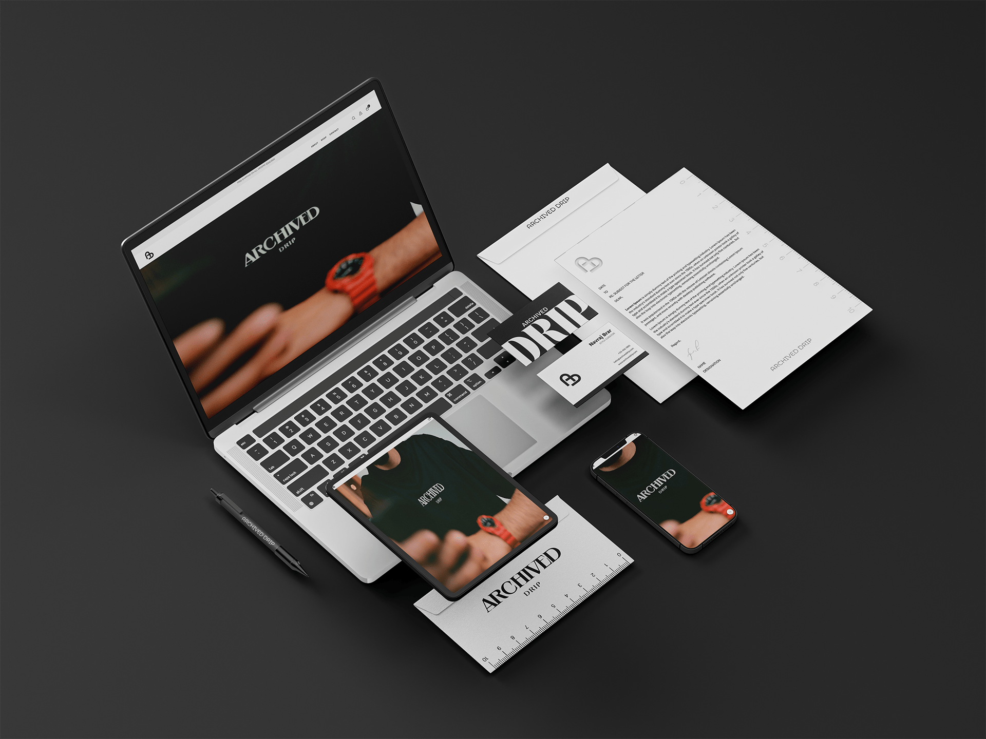 Archived Drip Branding Mockup
