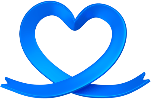 Heart ribbon 3d art